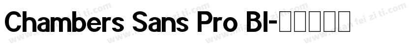 Chambers Sans Pro Bl字体转换